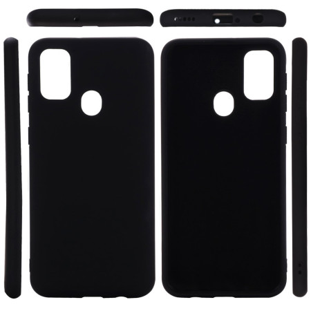 Husa protectie compatibila cu Huawei P Smart 2020 Liquid Silicone Case Negru