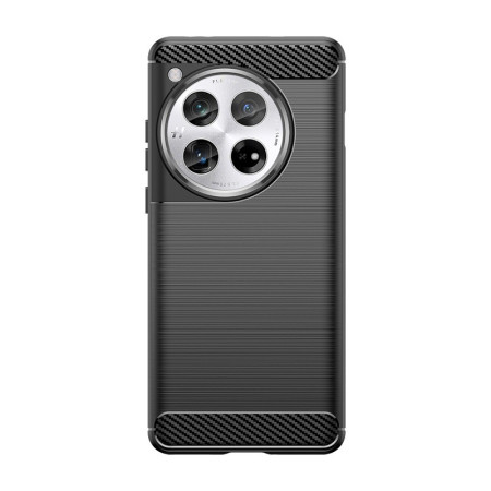 Husa Protectie, Flippy, pentru OnePlus 12, TPU Carbon, Negru