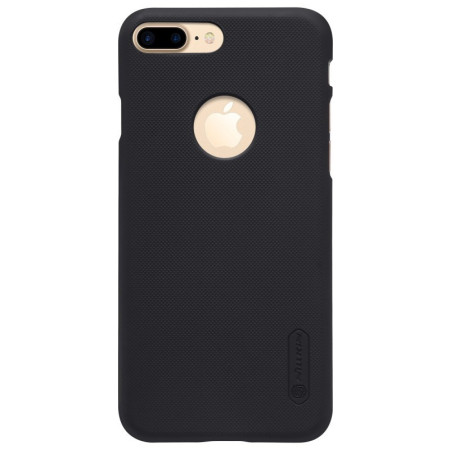 Husa Apple iPhone 7 Plus Nillkin Frosted Shield Negru + Folie de protectie