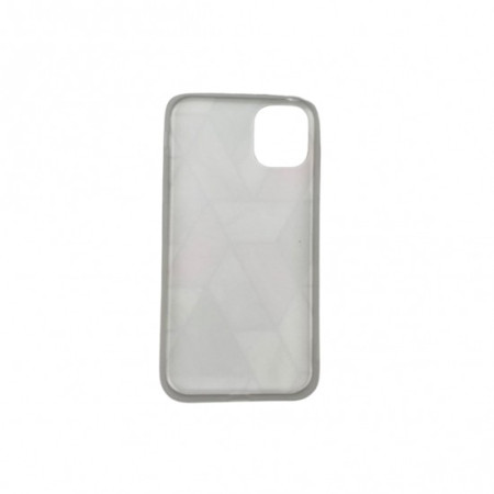 Husa protectie Flippy compatibila cu Samsung Galaxy S21 5G Soft IMD TPU Marble Geometric Alb