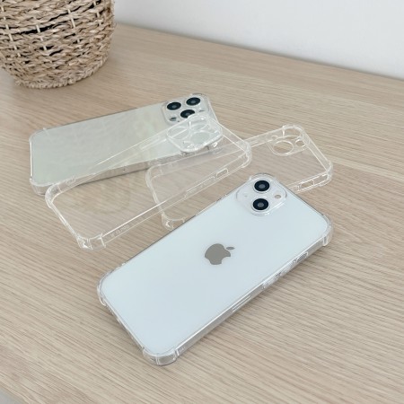 Husa de protectie Flippy compatibila cu Apple iPhone 13 Mini Tpu Antisoc 1.5 mm Transparent