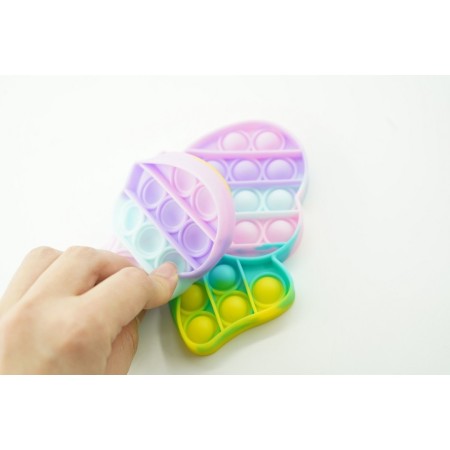 Jucarie antistres din silicon, Pop it Now and Flip It, Fundita, Multicolor