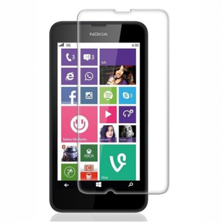 Folie Sticla Securizata Flippy, 9H, Transparenta HD, pentru Microsoft Lumia 630/635 Transparent