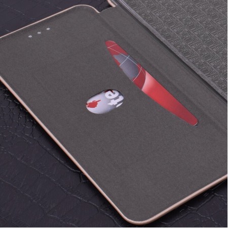 Husa de protectie Flippy compatibila cu Xiaomi Mi 11 Magnet Book Case Roz-Auriu