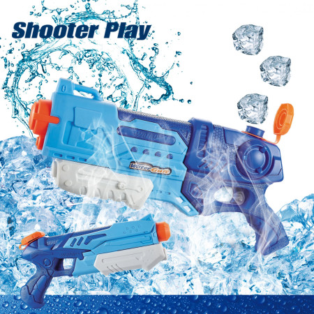 Pistol cu Apa pentru Copii, Rezervor, Pentru Piscina/Plaja, Flippy, 6ani+,  Albastru, 990ML