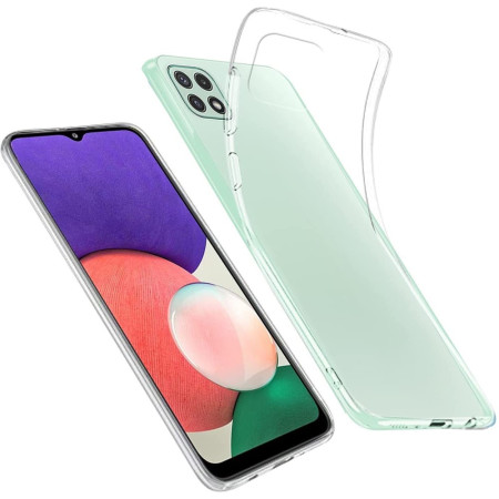 Husa de protectie pentru Samsung Galaxy A22 5G, Flippy, TPU Transparenta