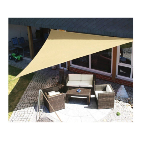 Prelata de soare/ Copertina de tip parasolar pentru terasa si gradina, Flippy, triunghiulara, 2x2x2 m, galbena