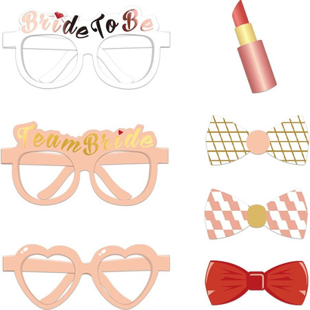 Set 23 de Accesorii pentru Petrecere, Flippy, Props pentru Coltul de Poze, Tematica Petrecerea Burlacitelor, Roz