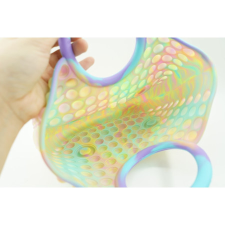 Jucarie Antistres din silicon Flippy, Pop It Now And Flip It, Geanta mare, 28 cm, Multicolor, V4