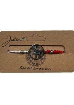 Martisor bratara zodiac, Jolie, 5x9 cm, Berbec