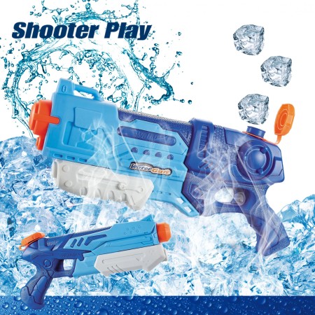 Pistol cu Apa pentru Copii, Rezervor, Pentru Piscina/Plaja, Flippy, 6ani+, Albastru, 900ML