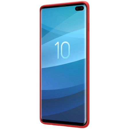 Husa protectie compatibila cu Samsung S10 Liquid Silicone Case Rosu