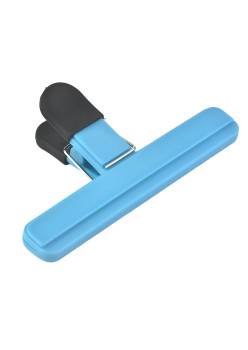 Cleste Multifunctional pentru Sigilarea Pungilor, Flippy, din Plastic, Mentine Alimentele Proaspete, 15x7.5 cm, Albastru