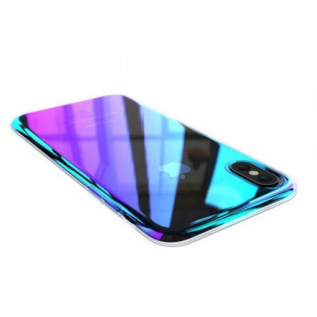 Husa Samsung Galaxy A8 2018 Electroplating Albastru