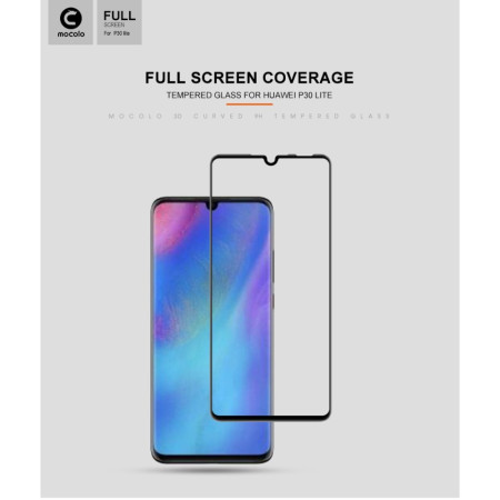 Folie Sticla Flippy® compatibila cu Huawei P30 Lite 111D Negru