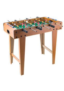 Masa de Fotbal cu Teren si 18 Jucatori Flippy, 6 Manere, cu Tablou pentru Scor, din Metal, Lemn si ABS, 69 x 36.5 x 61 cm, cu Picioare, pentru copii/adulti