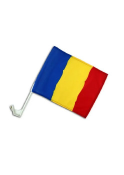 Steag Tricolor Auto, Flippy, 45 cm x 30 cm, Stegulet, Drapel