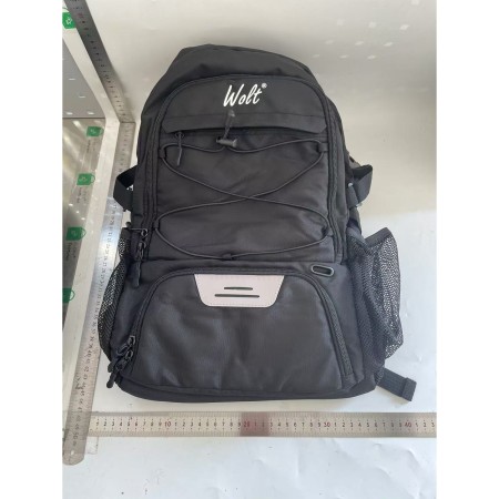 Rucsac de Baschet Multifunctional, Flippy, pentru Calatorie, Sport, Scoala, cu Compartiment pentru Pantofi si Minge, 32 Litri, 45x32x22 cm, Negru