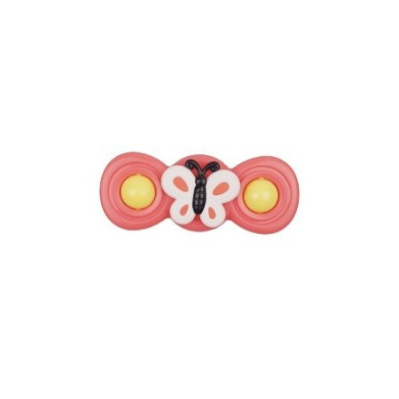 Jucarie Spinner pentru copii cu 2 laturi, Spinimals Fluture, Roz