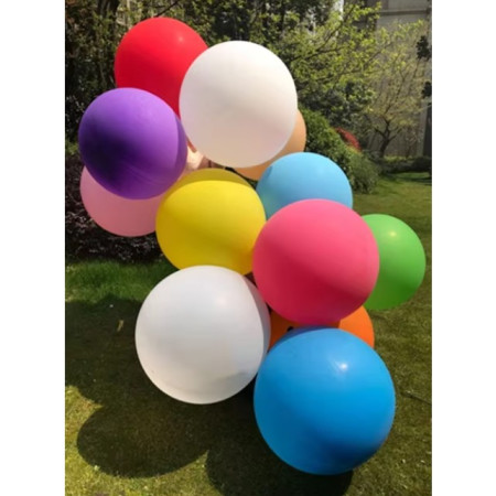 Set 6 Baloane din Latex, Flippy, Model Party Jumbo, 45 cm, Multicolore