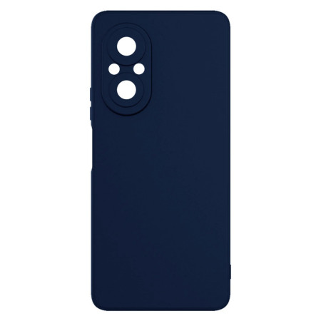 Husa pentru Huawei NOVA 9 SE, Flippy, Liquid Silicone, cu Microfibra pe interior, Protectie Antisoc, Navy Blue