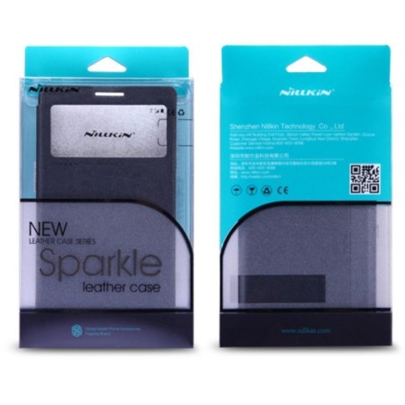 Husa Samsung Galaxy S5 Nillkin Sparkle Flip Negru