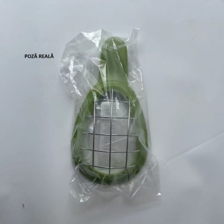 Feliator de Avocado, Flippy, pentru Taierea in Cubulete, Multifunctional, pentru Bucatarie, Otel Inoxidabil, ABS, 16x8x5 cm, Verde