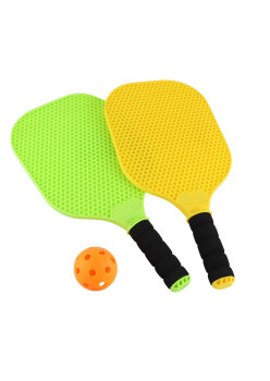 Set Joc de Ping-Pong, Flippy, 2 Palete, 1 Minge, Galben/Verde