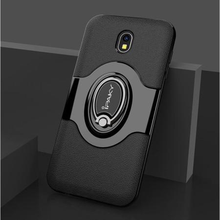 Husa de protectie pentru Samsung Galaxy J7 2017 Ipaky Ring Negru