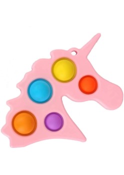 Jucarie Antistres Flippy - Fidget Toy, Simple Dimple, Unicorn, Roz