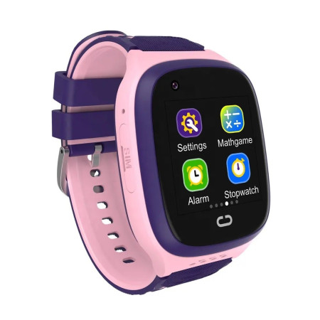 Ceas Smartwatch Flippy, Pentru Copii, LT31E-4G cu Functie Telefon, Localizare GPS, Istoric Traseu, Apel de Monitorizare, Camera, Mov/Roz