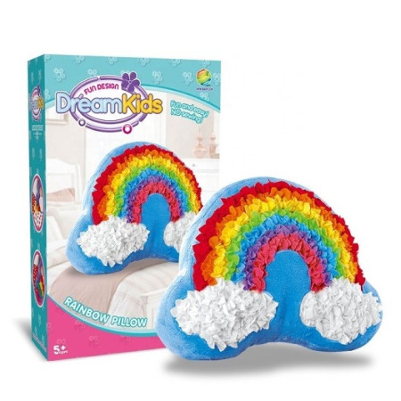 Set creatie perna pentru copii, Dream Kids, Curcubeu