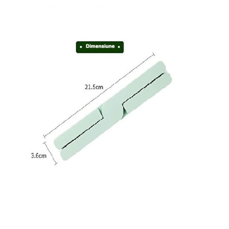 Suport pliabil din silicon pentru vase fierbinti Flippy, portabil, usor de depozitat, rezistent la temperaturi foarte ridicate, 14.5 x 7.5 x 1.6 cm, antialunecare, verde