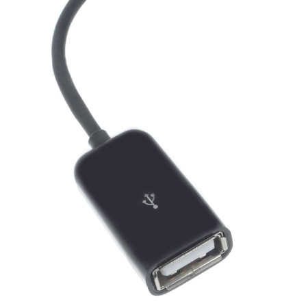 Cablu OTG USB 2.0 Type-C to USB A 16 cm Flippy, Negru