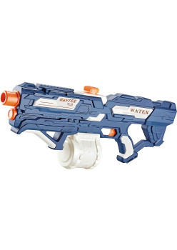 Pistol cu Apa pentru Copii, Rezervor 600ml, Flippy, 14ani+, cu baterie 1200mAh, Electric Burst, Albastru/Alb, 1000ML