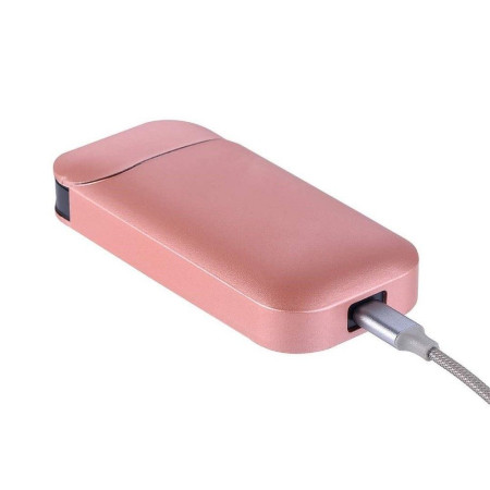 Husa Flippy pentru IQOS 2.4 Plus, Capac de Protectie, Anti Soc si Zgarieturi, Full Body, din Plastic, 11.5 x 5 x 2.3 cm, Roz Auriu