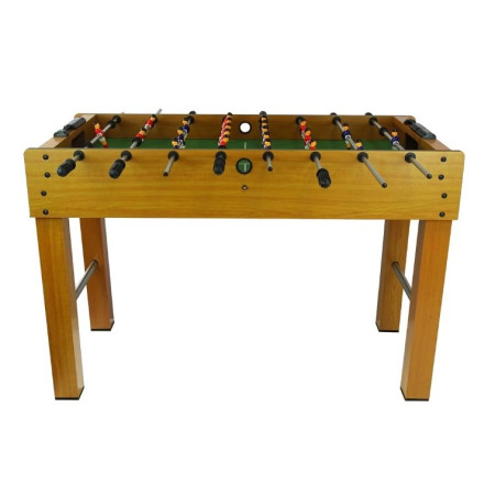 Masa de Fotbal cu Teren si 21 Jucatori Flippy, 8 Manere, cu Tablou pentru Scor, din Metal, Lemn si ABS, 120 x 61.5 x 81 cm, cu Picioare, pentru copii/adulti