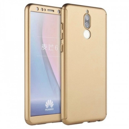 Husa Huawei Mate 20 Lite Full Cover 360 Auriu + Folie de protectie