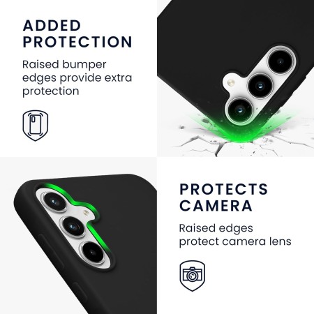 Husa de Protectie Matte TPU, Flippy, pentru Xiaomi Redmi Note 12 5G, Protectie Camera, Antisoc, Antizgariere, Antialunecare, Acoperire Completa, Negru