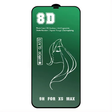 Folie de Protectie, Flippy, pentru iPhone 15 Plus, Tempered Glass Mirror 8D, Efect Oglinda, HD, Verde