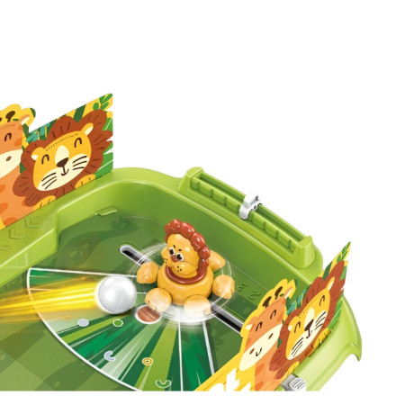 Joc de Masa Interactiv Lion Battle pentru Copii, Flippy, 4 Mingi, Tabela Scor, 40.7x27x14 cm, Verde