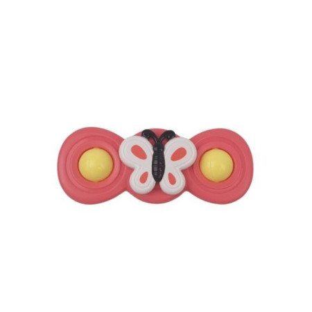 Jucarie Spinner pentru copii cu 2 laturi, Spinimals Fluture, Roz