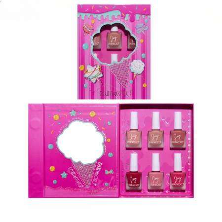 Set 6 Blush-uri lichide, Kevin&Coco, Ice Cream, 19.1 x 15.1 x 3.4cm