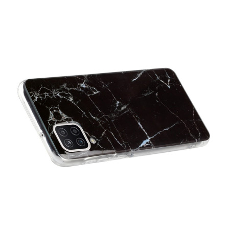 Husa protectie pentru Apple iPhone 11 Pro Max Soft IMD TPU Marble Negru cu Suport inclus