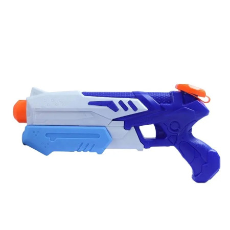 Pistol cu Apa pentru Copii, Flippy, Rezervor 300ml, Maner de Transport, Pentru Piscina/Plaja, Lungime 31.5 cm, Jucarie Distractiva, 3ani+, Albastru/Alb