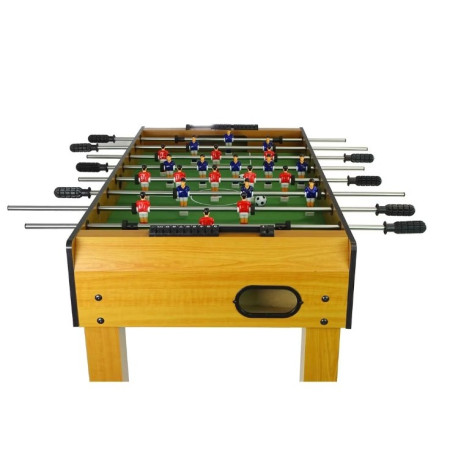 Masa de Fotbal cu Teren si 21 Jucatori Flippy, 8 Manere, cu Tablou pentru Scor, din Metal, Lemn si ABS, 120 x 61.5 x 81 cm, cu Picioare, pentru copii/adulti