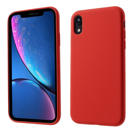 Husa protectie compatibila cu Apple iPhone XR Liquid Silicone Case Rosu