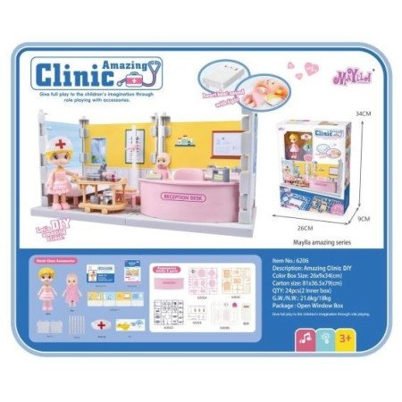 Set cabinet medical cu instrumente, Jucarii pentru copii, Flippy