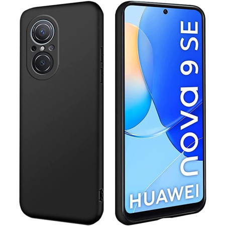 Husa Matte TPU pentru Huawei NOVA 9 SE, Flippy, Silicon Slim, Protectie Antisoc, Negru