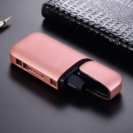 Husa Flippy pentru IQOS 2.4 Plus, Capac de Protectie, Anti Soc si Zgarieturi, Full Body, din Plastic, 11.5 x 5 x 2.3 cm, Roz Auriu